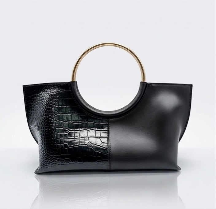 Borsa le Cercle nera/oro